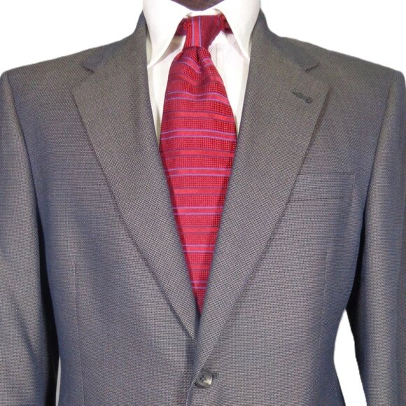 Hart Schaffner Marx 40S Wool Sport Coat Blue Gray - Picture 4 of 7